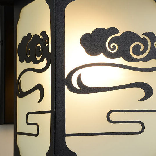 Chinese Sheet Zinc Alloy 1-Light Wall Sconce Lamp