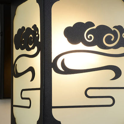Chinese Sheet Zinc Alloy 1-Light Wall Sconce Lamp
