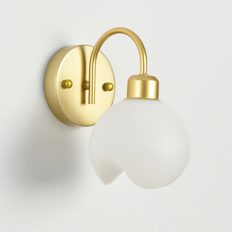 Modern Simplicity Iron ABS Flower 1-Light Wall Sconce Lamp