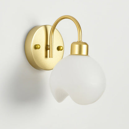 Modern Simplicity Iron ABS Flower 1-Light Wall Sconce Lamp