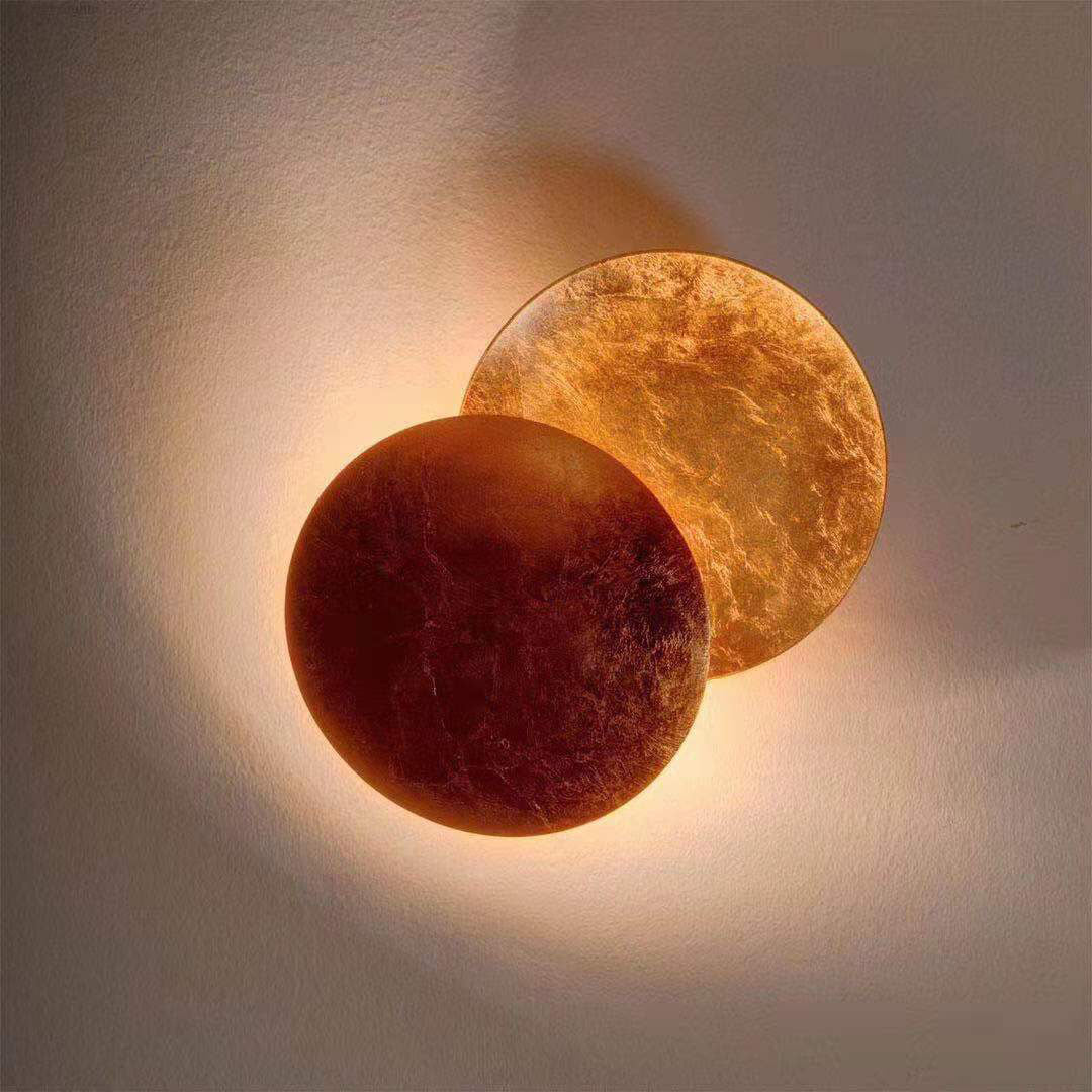 Modern Simplicity Alloy Round LED Wall Sconce Lamp