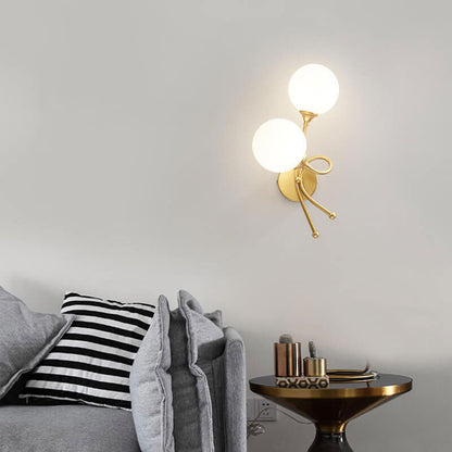 Minimalist Knot Shape Design 2-Light Wall Sconce Lamp