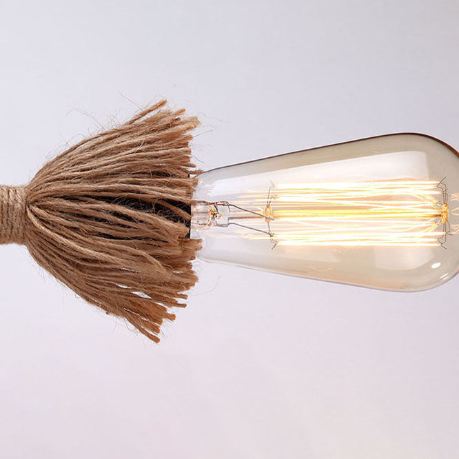 Traditional Wooden Beam Iron Cage 1-Light Wall Sconce Lamp