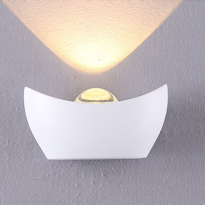 Simplicity Aluminum Ingot Shape LED Wall Sconce Lamp