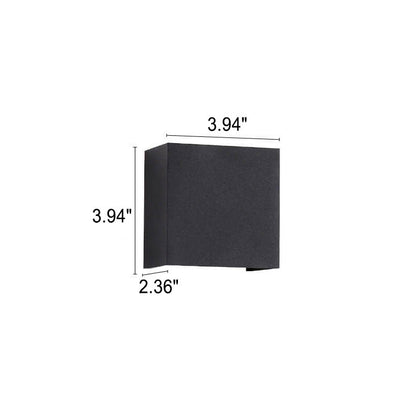 Pure Dimmable Angle Square LED Outdoor Wall Sconce Lamp