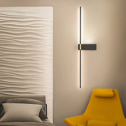Minimalist Long Line Iron Acrylic LED Wall Sconce Lamp