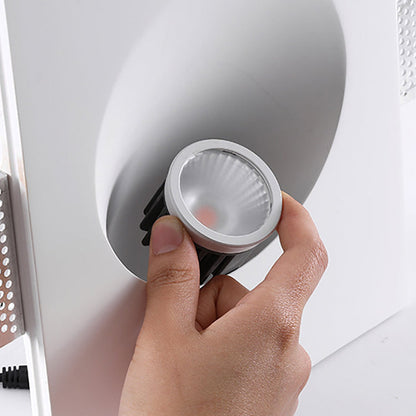 Round Aluminum Plaster LED Embedded Wall Sconce Lamp