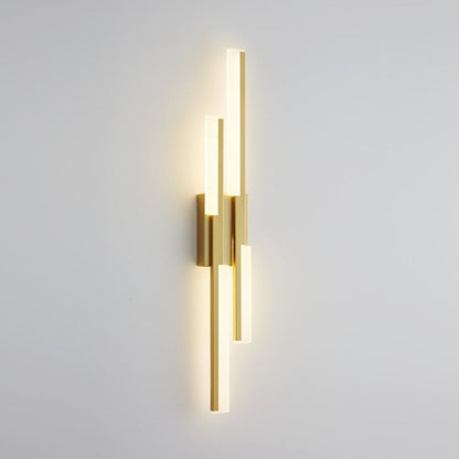 Minimalist Vertical Bar Acrylic Iron LED Wall Sconce Lamp