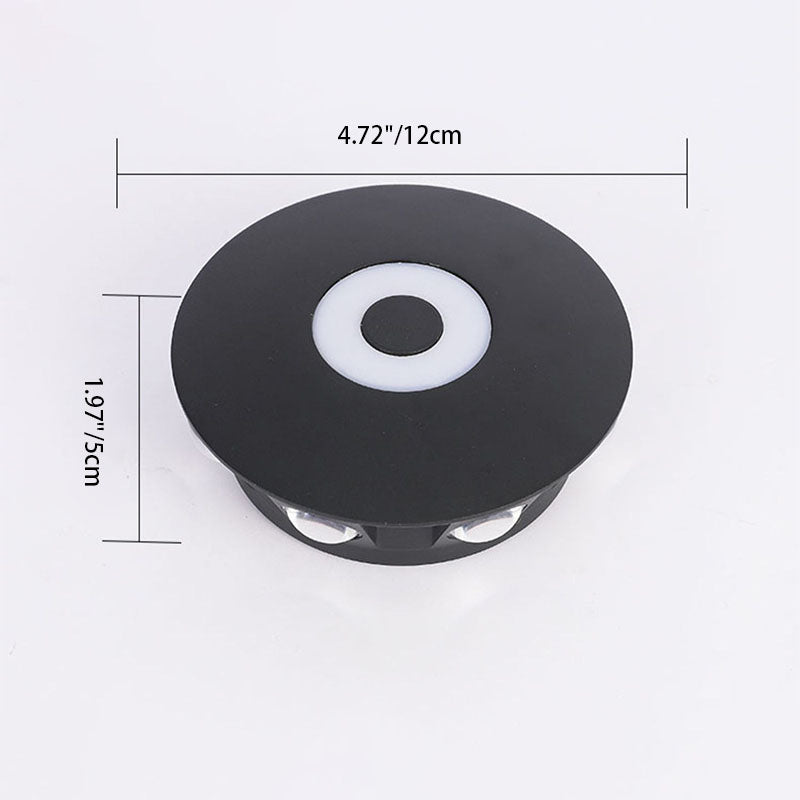 Scandinavian Aluminum Round Shade LED Wall Sconce Lamp