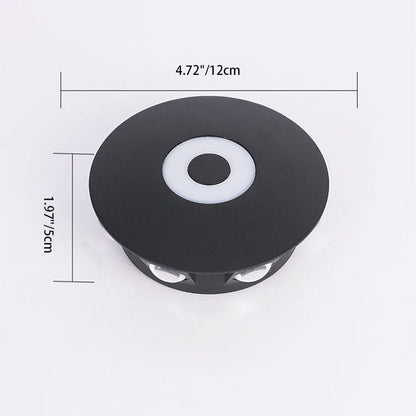 Scandinavian Aluminum Round Shade LED Wall Sconce Lamp