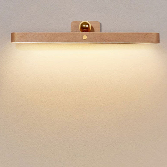 Wooden Strip USB Magnetic LED Mirror Front Wall Sconce Lamp