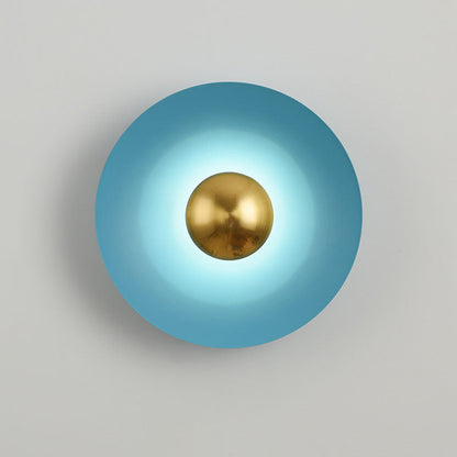 Macaron Flying Saucer Hardware LED Wall Sconce Lamp