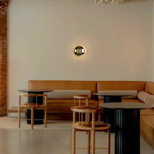 Simplicity Meteorite Semicircle Metal LED Wall Sconce Lamp
