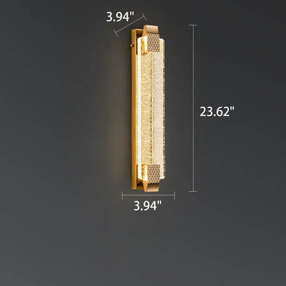 Luxury Bubble Crystal Square Alloy LED Wall Sconce Lamp