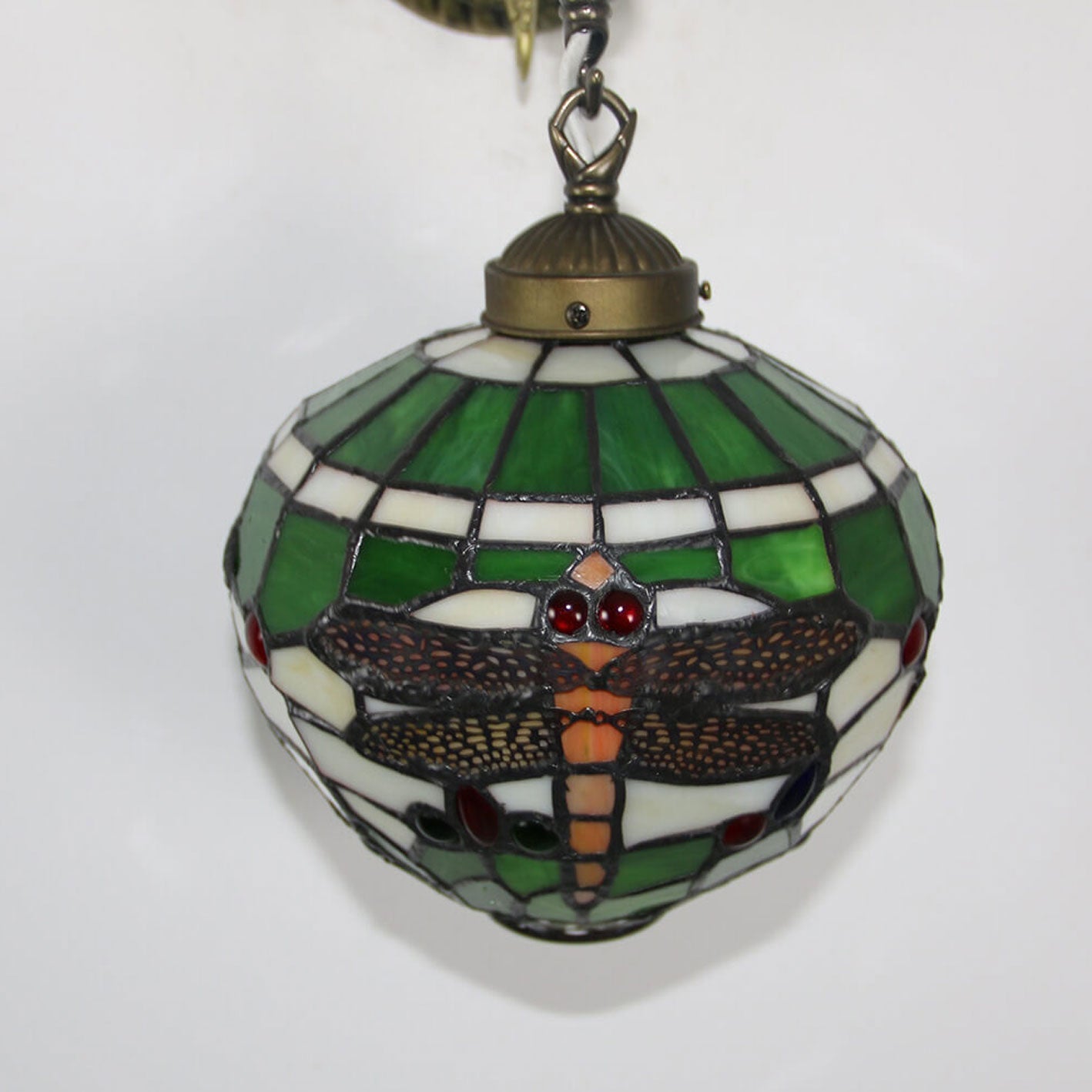 Tiffany Globe Stained Glass 1-Light Wall Sconce Lamp