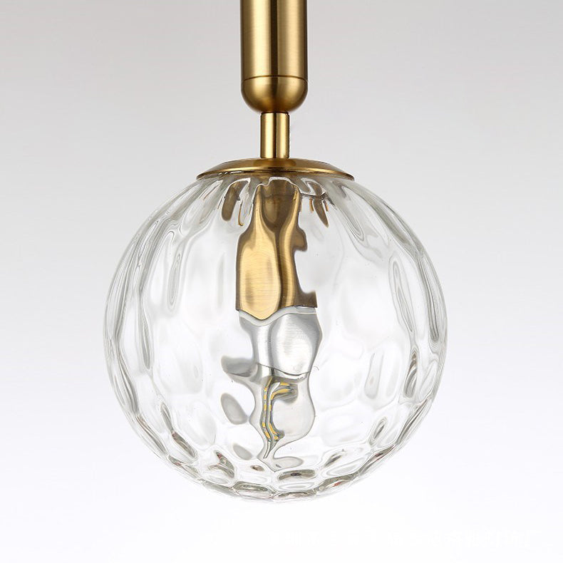 Nordic Orb Hardware Glass 1-Light Wall Sconce Lamp