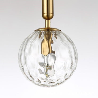 Nordic Orb Hardware Glass 1-Light Wall Sconce Lamp