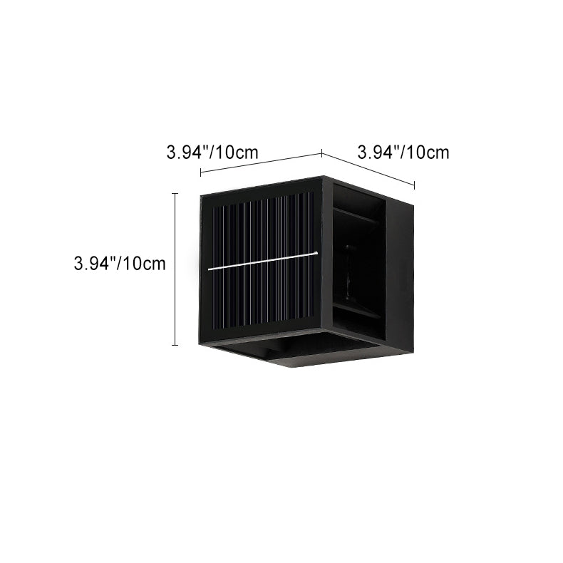 Simplicity LED Solar Waterproof Outdoor Wall Sconce Lamp
