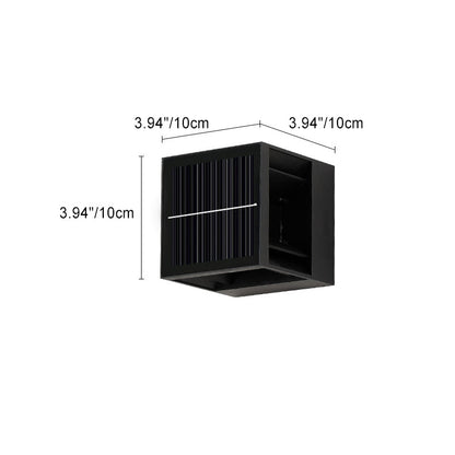 Simplicity LED Solar Waterproof Outdoor Wall Sconce Lamp