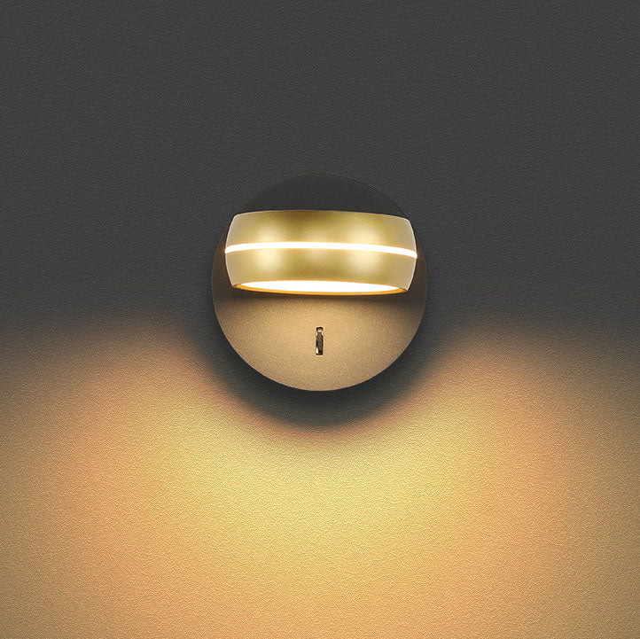 Round Rectangle Aluminum Iron PS LED Wall Sconce Lamp