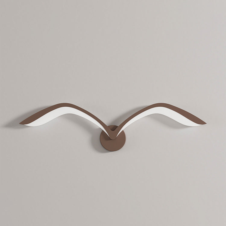 Minimalist Iron Acrylic Gull Arch LED Wall Sconce Lamp