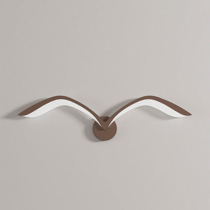 Minimalist Iron Acrylic Gull Arch LED Wall Sconce Lamp