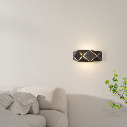 Nordic Iron Geometric Polyhedron LED Wall Sconce Lamp