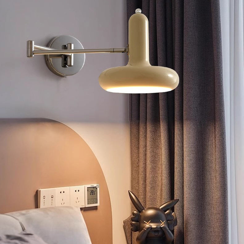 Scandinavian Adjustable Arm 1-Light Wall Sconce Lamp