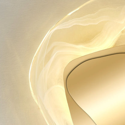 Creative Irregular Oval Iron Crystal LED Wall Sconce Lamp