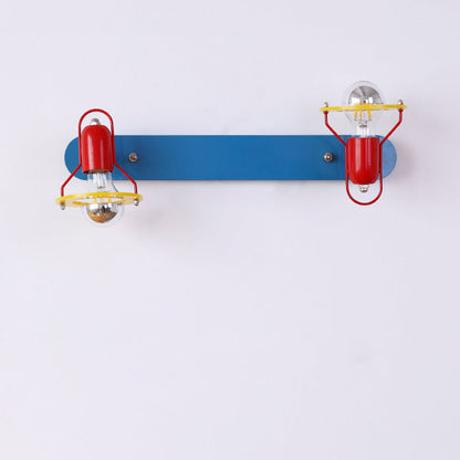 Childlike Iron 2-Light Mirror Front Wall Sconce Lamp