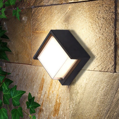 Aluminum Rhombus Smart App Dimming LED Wall Sconce Lamp
