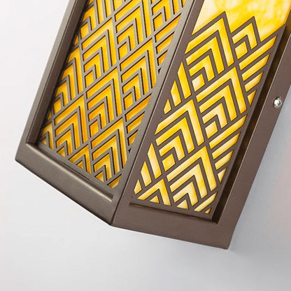 Chinese Imitation Marble Cubic LED Outdoor Wall Sconce Lamp