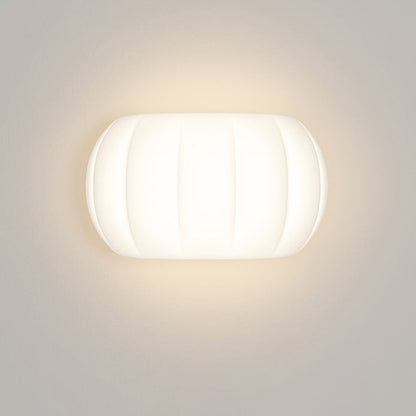 Simplicity Acrylic Pumpkin Elliptical LED Wall Sconce Lamp