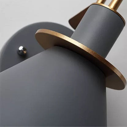 Scandinavian Macaron Horn Iron 1-Light Wall Sconce Lamp