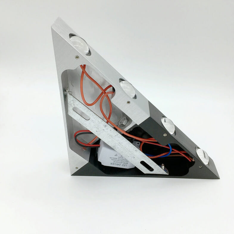 Aluminum Triangle Pyramid Design LED Wall Sconce Lamp