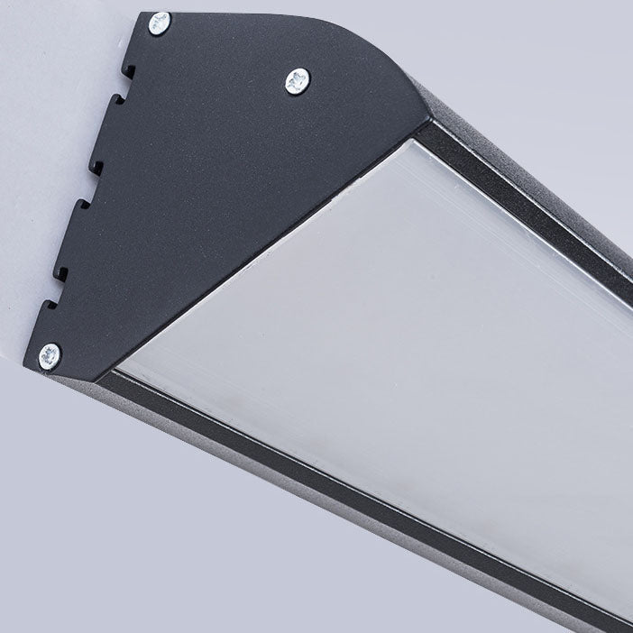 Rectangular Aluminum PC Waterproof LED Wall Sconce Lamp