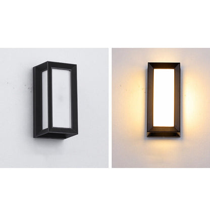 Geometry Aluminum Outdoor Waterproof LED Wall Sconce Lamp