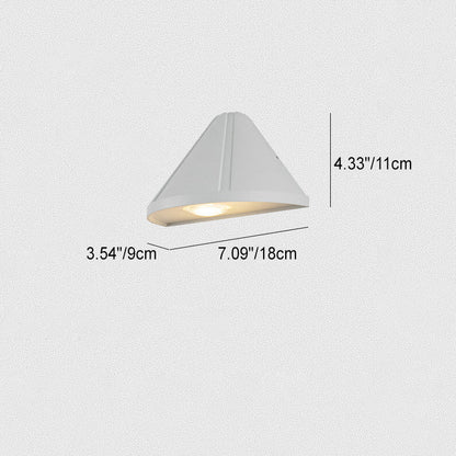 Triangle Aluminum Lens Frosted LED Outdoor Wall Sconce Lamp