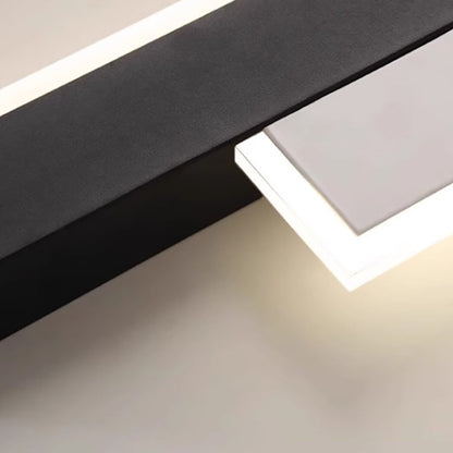 Long Rectangular Iron Acrylic LED Wall Sconce Lamp
