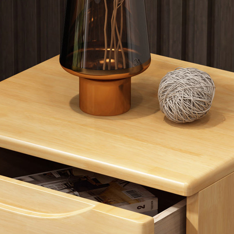 Japanese Wood Nightstand