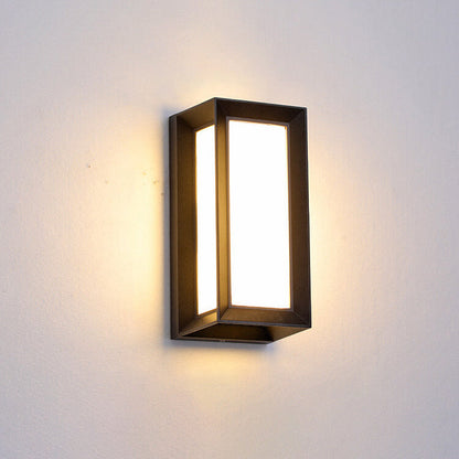 Geometry Aluminum Outdoor Waterproof LED Wall Sconce Lamp