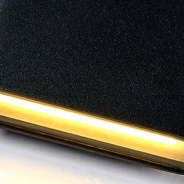 Simplicity Rectangular Aluminum Glass LED Wall Sconce Lamp