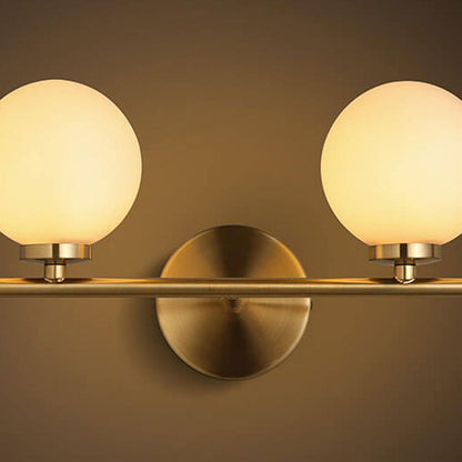Milk Ball Metal Magic Bean 1/2/3 Light Wall Sconce Lamp