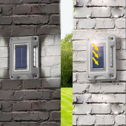 Solar Garden Bidirectional Lighting Wall Sconce Lamp