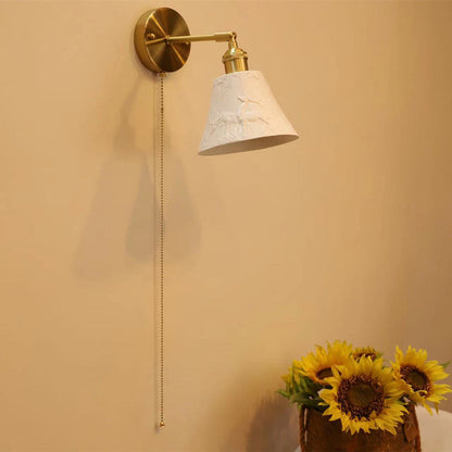 Simplicity Round 1-Light Vanity Light Wall Sconce Lamp