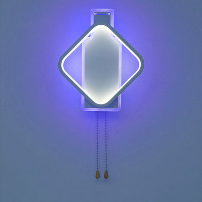 Modern Creative Square Color Light LED Wall Sconce Lamp