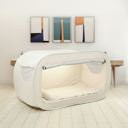 Foldable Tent Bed with Zip Closure and Mesh Vents
