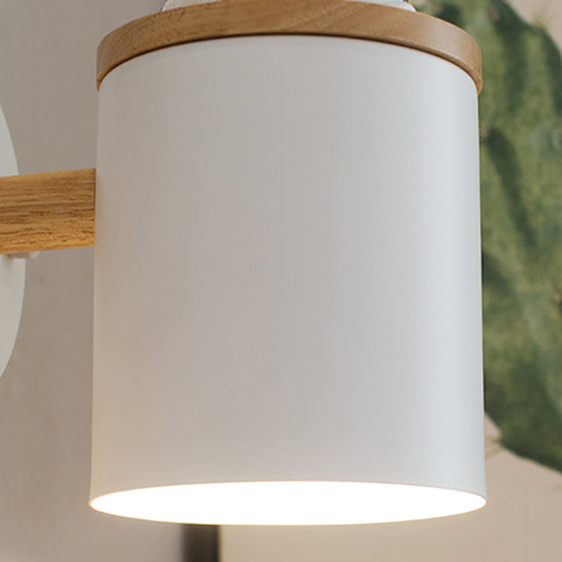 Resin Puppy Iron Cylinder Shade 1-Light Wall Sconce Lamp