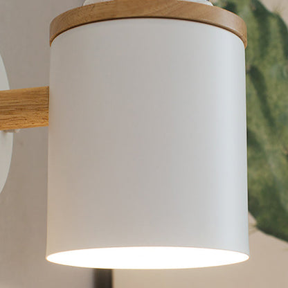 Resin Puppy Iron Cylinder Shade 1-Light Wall Sconce Lamp