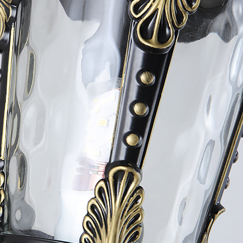 Waterproof Aluminum Glass 1-Light Outdoor Wall Sconce Lamp